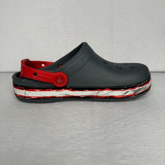 CROCS Clogs Classic Star Wars Kylo Ren Gray Red Slip-On Boys Size J 3 - Picture 5 of 11
